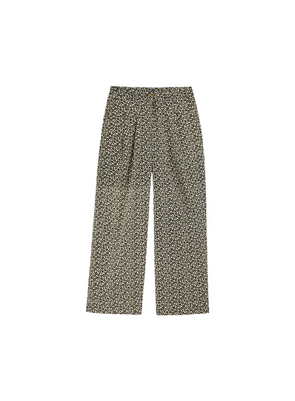 Bengal Printed Wide Trousers in Leopard Noir from Emile & Ida