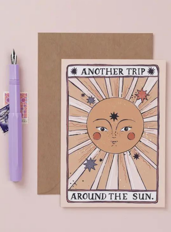 Tarot Sun Birthday Card from Sister Paper Co.