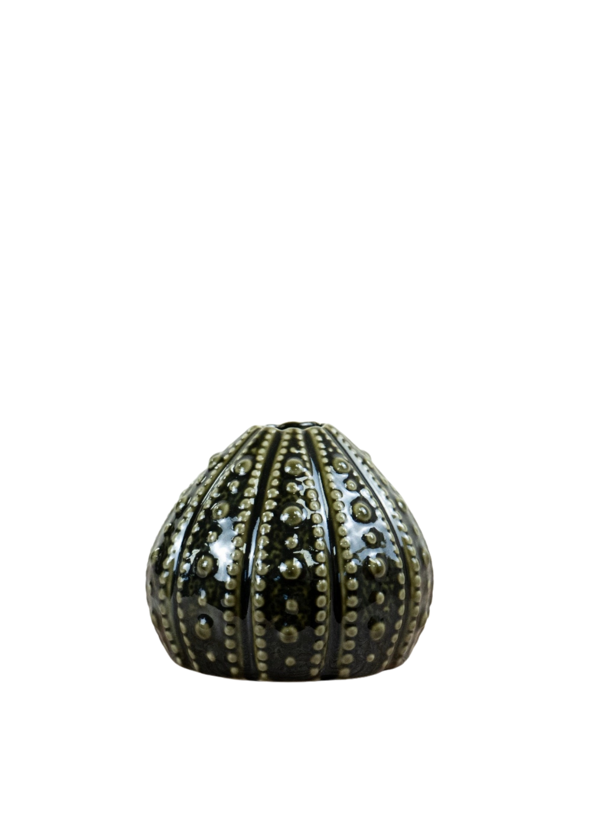 Gainsborough Giftware Sea Urchin Dark Green Vase, 11.5cm