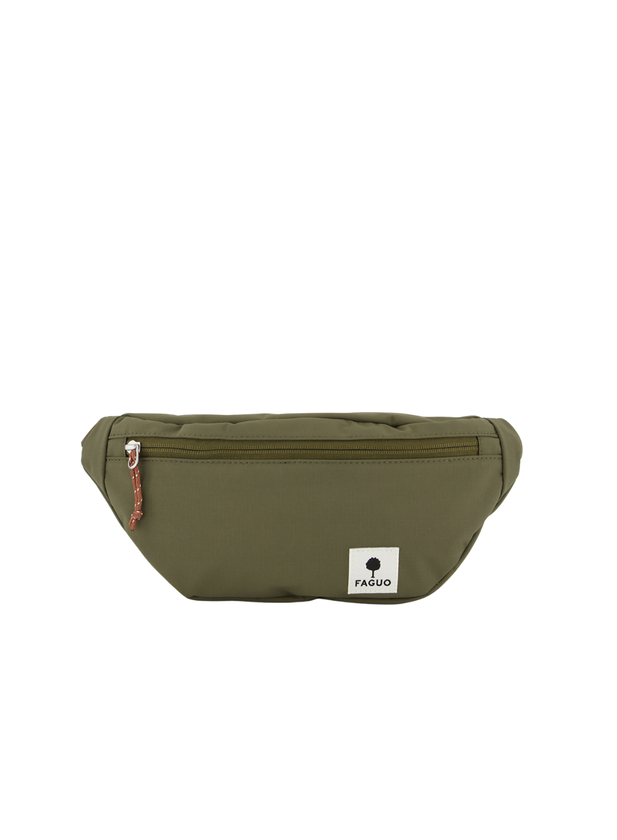 Faguo Banane Cambium Synthetic Woven Bag in Dark Olive