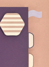 Stripe Sticky Note Set - Page Flags & Tabs from Ruff House Print Shop