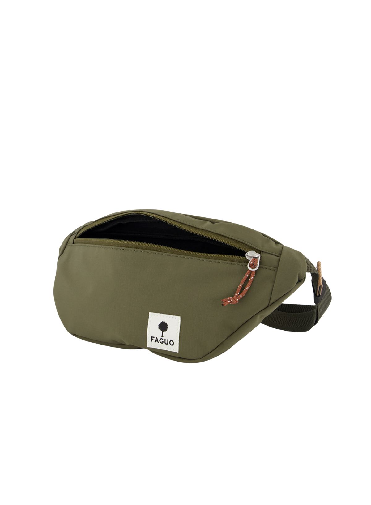 Faguo Banane Cambium Synthetic Woven Bag in Dark Olive