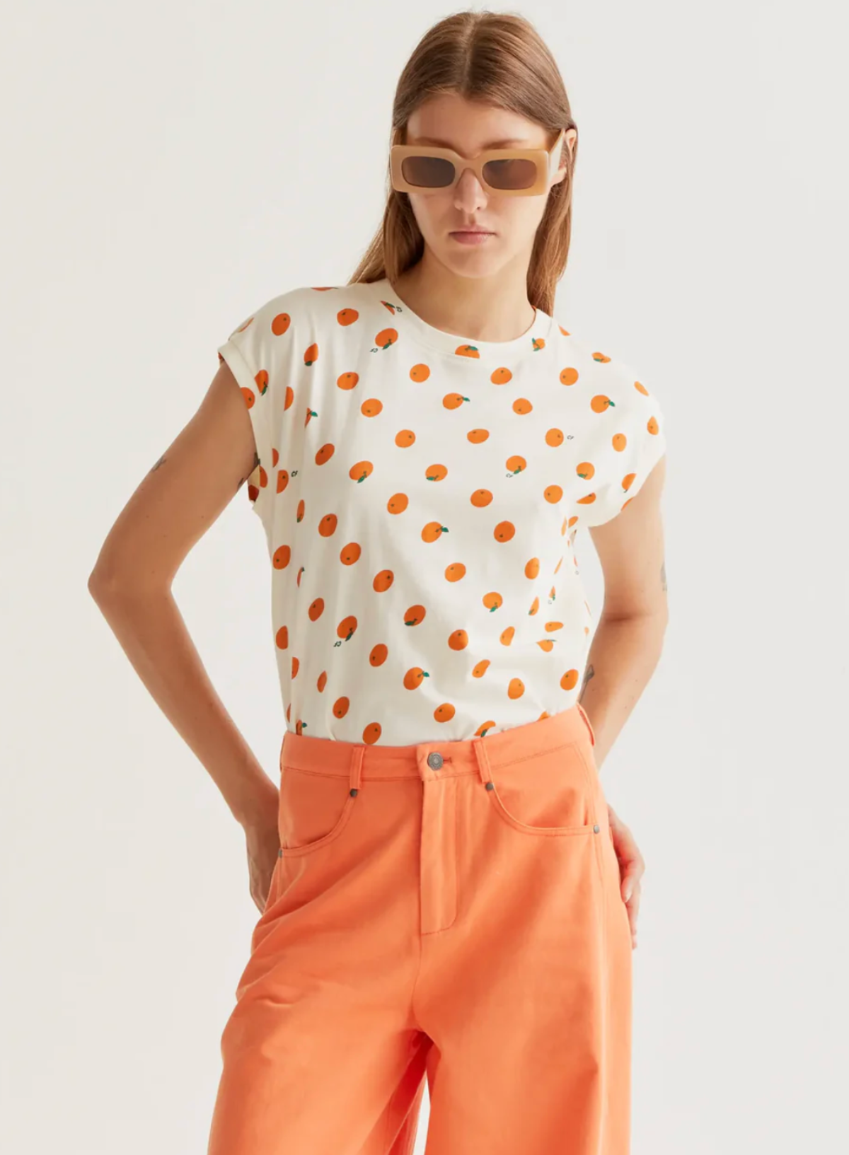 Compañia Fantastica T Shirt in Oranges