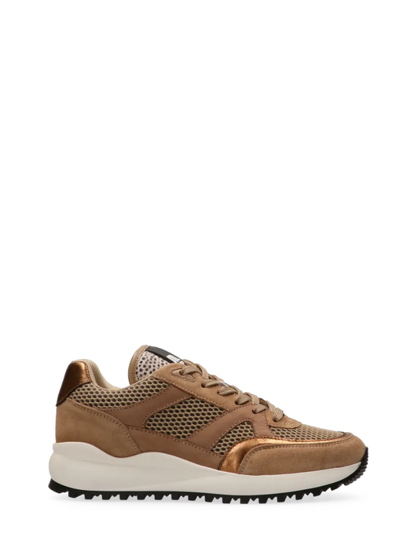 Boyd Suede Trainers in Beige/Pixel Off White from Maruti