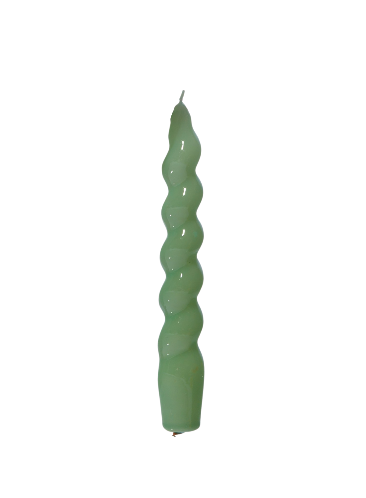 Spiral Taper Candle in Sage from MÆGEN