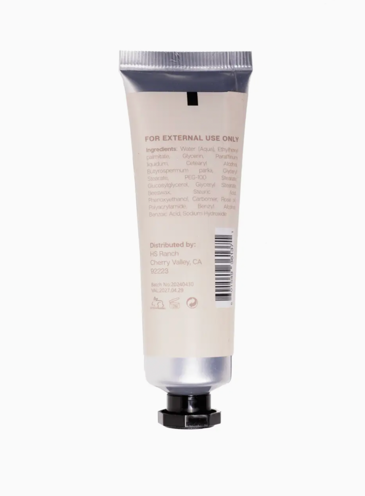 123 Farm English Rose Hand Cream 1 oz Flower Market