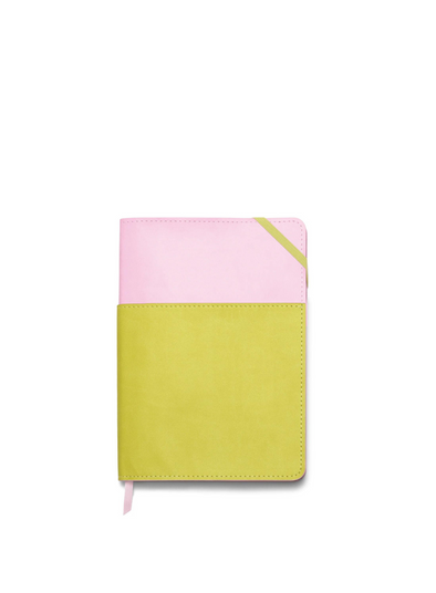 Vegan Leather Pocket Journal in Lilac & Matcha from Designworks Ink