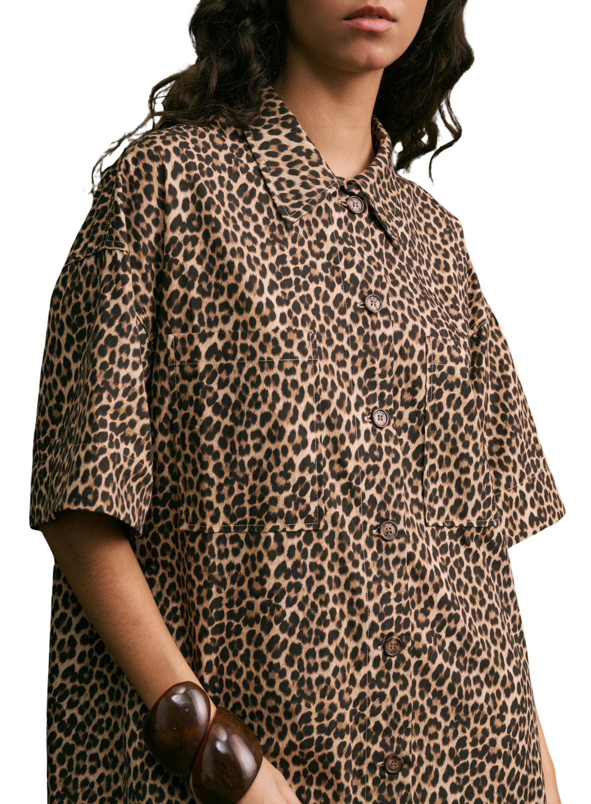 Palmito Shirt Dress in Leopard from Hod