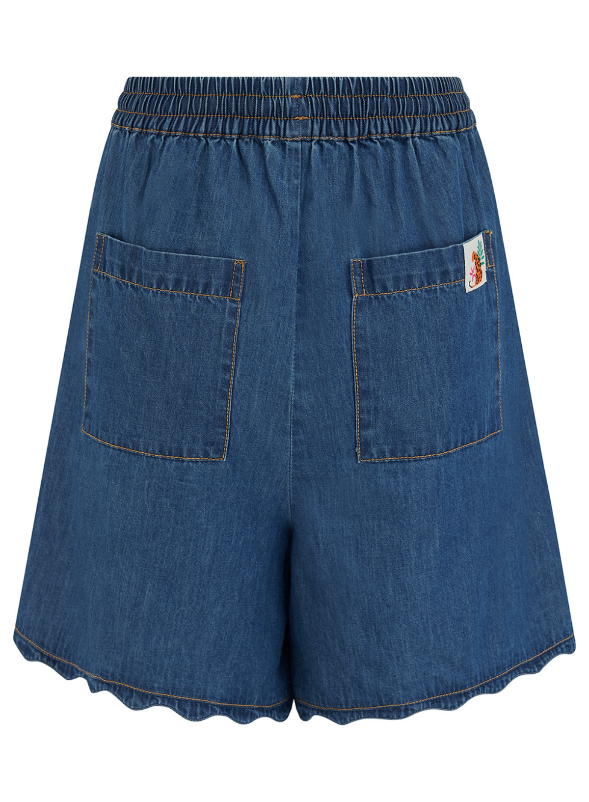 Sugarhill Shelly Scallop Shorts Denim