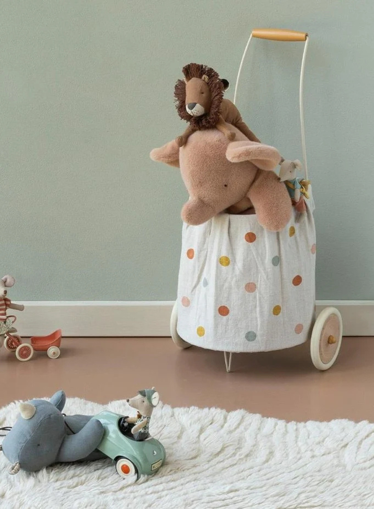 Maileg Medium Elephant Plush - Vintage Rose