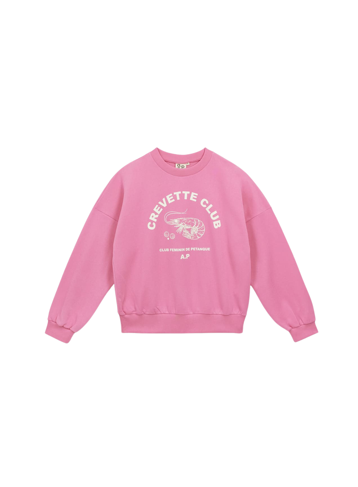 a.p Crevette Club Sweatshirt in Rose