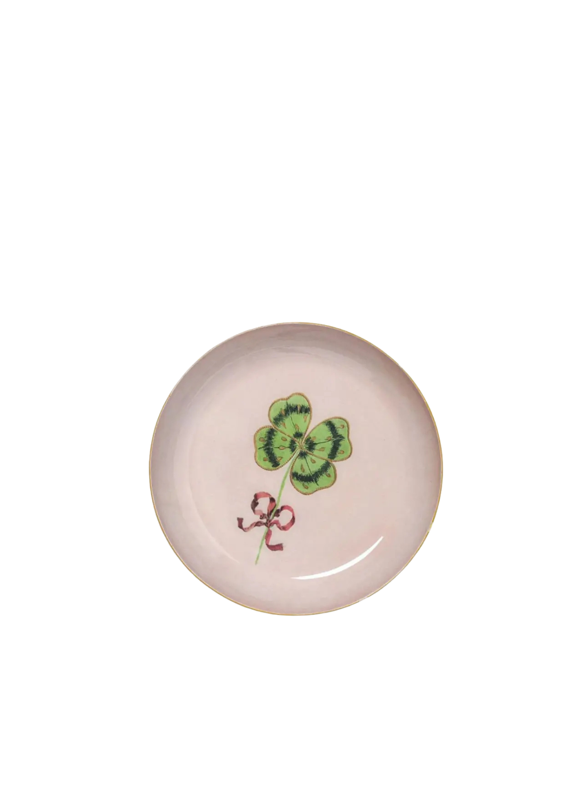 Roomytown Round Enamel Tray - Clover
