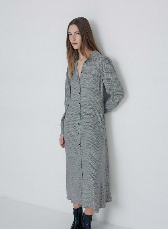 Sami Midi Dress in Ecru from Yerse