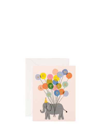 Welcome Little one Elephant Card from Rifle Paper Co.