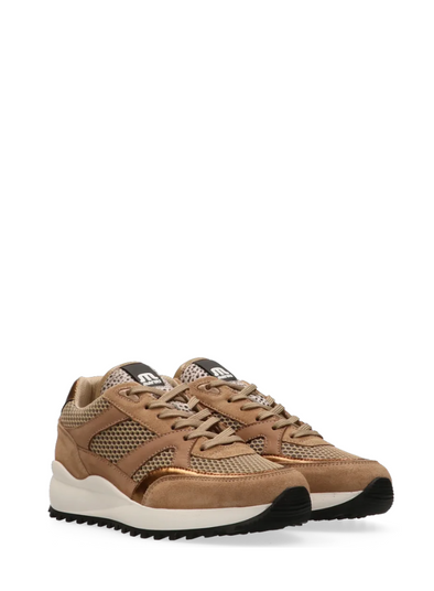 Boyd Suede Trainers in Beige/Pixel Off White from Maruti