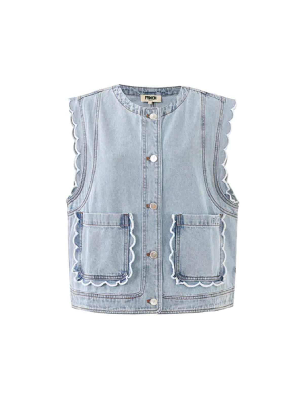 FRNCH Gilet Lillo in Denim