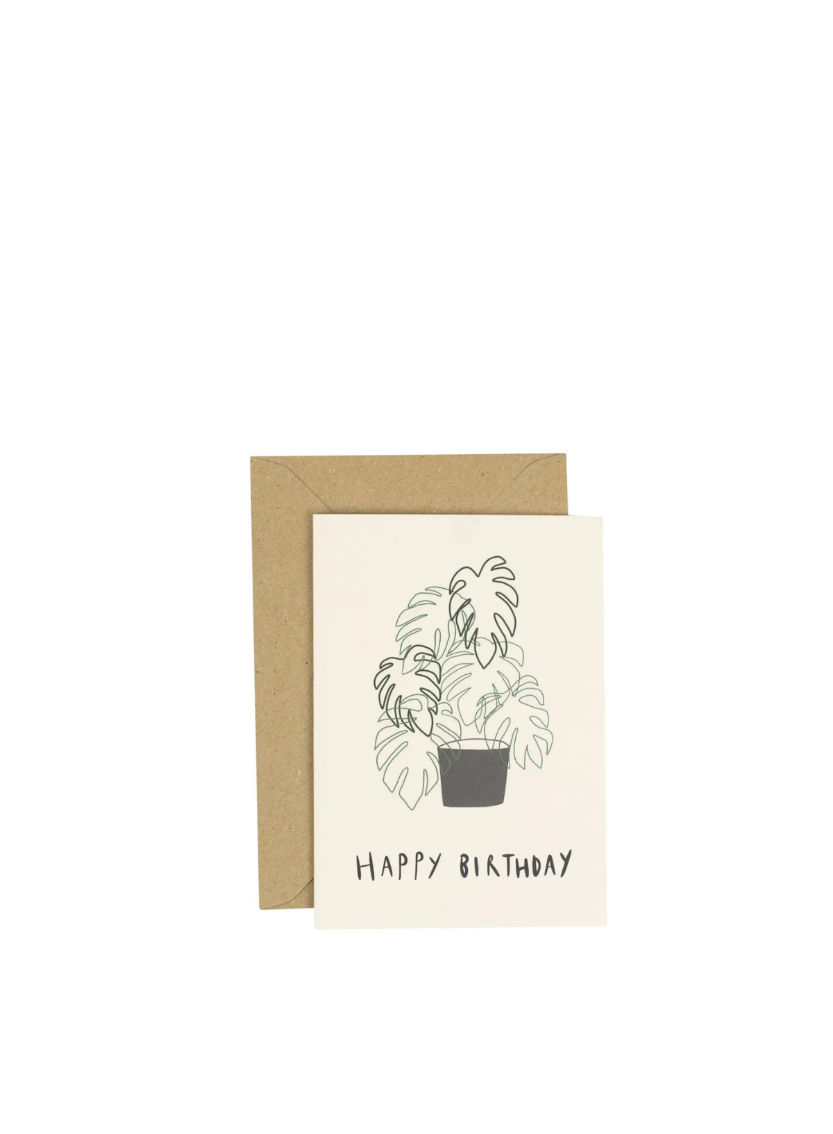 Monstera Birthday Card from Plewsy