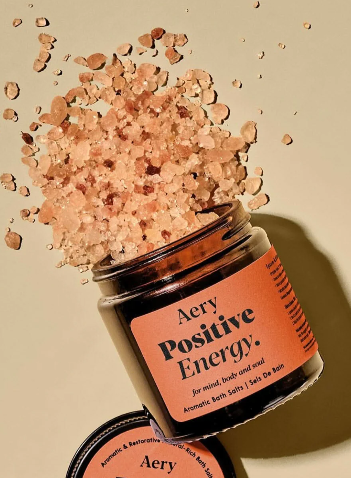 Aery Living Positive Energy Bath Salts Small  - Pink Grapefruit Vetiver & Mint