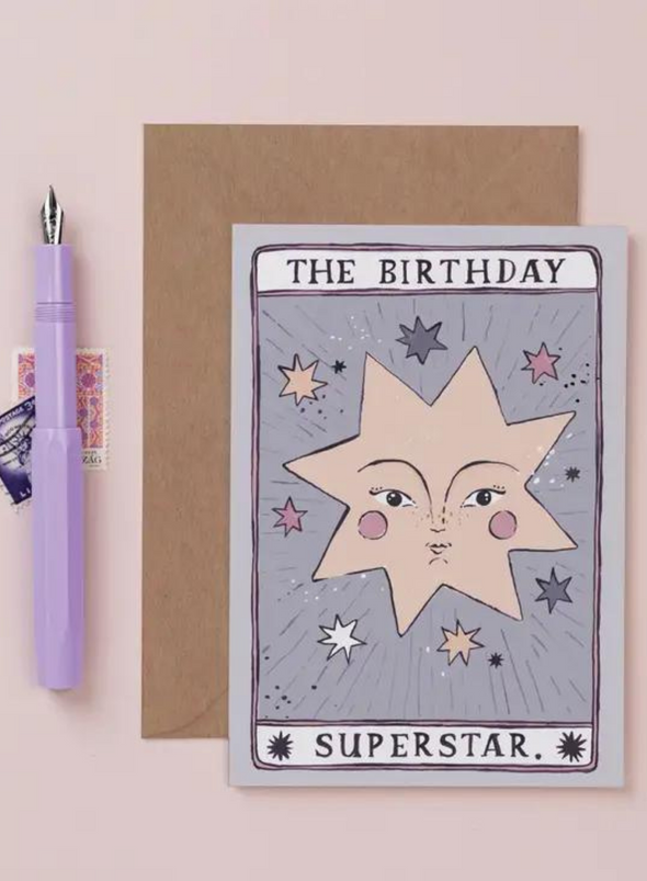 Tarot Superstar Birthday Card from Sister Paper Co.
