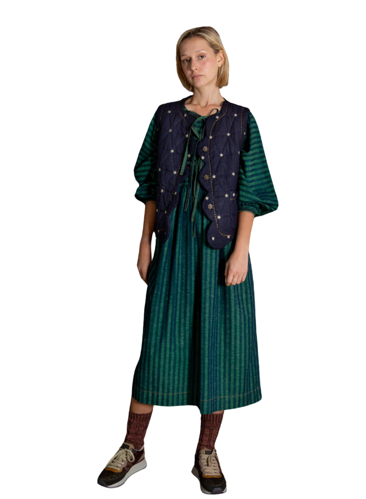 Bonté Estelle Gilet in Fir/Midnight