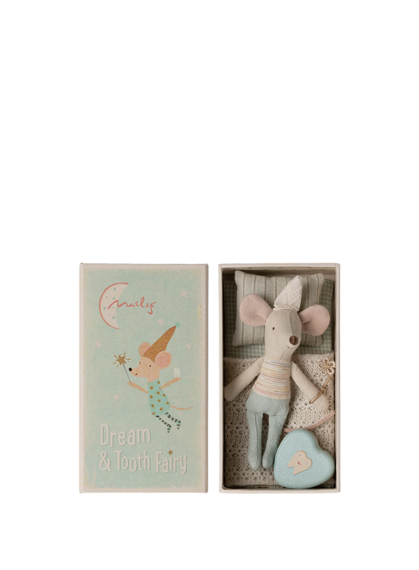 Tooth Fairy Mouse in Matchbox, Little Brother from Maileg