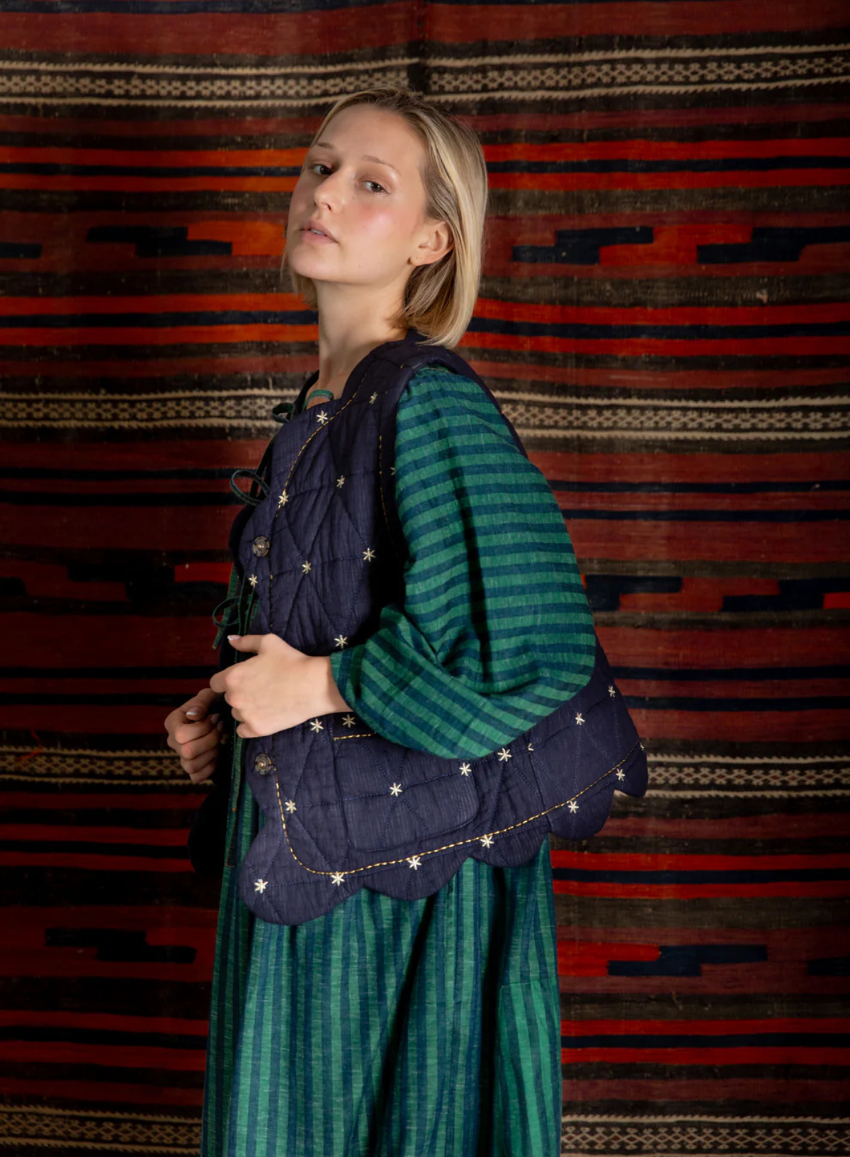 Estelle Gilet in Midnight from Bonté
