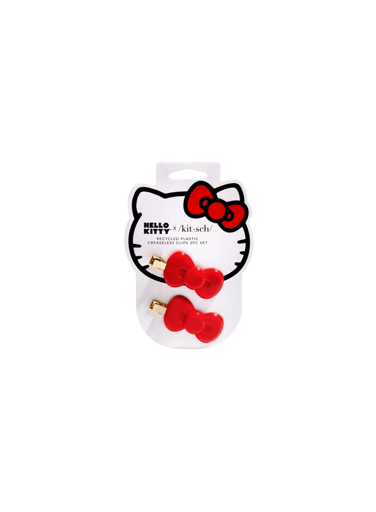 Kitsch Recycled Plastic Hello Kitty Creaseless Clips Set