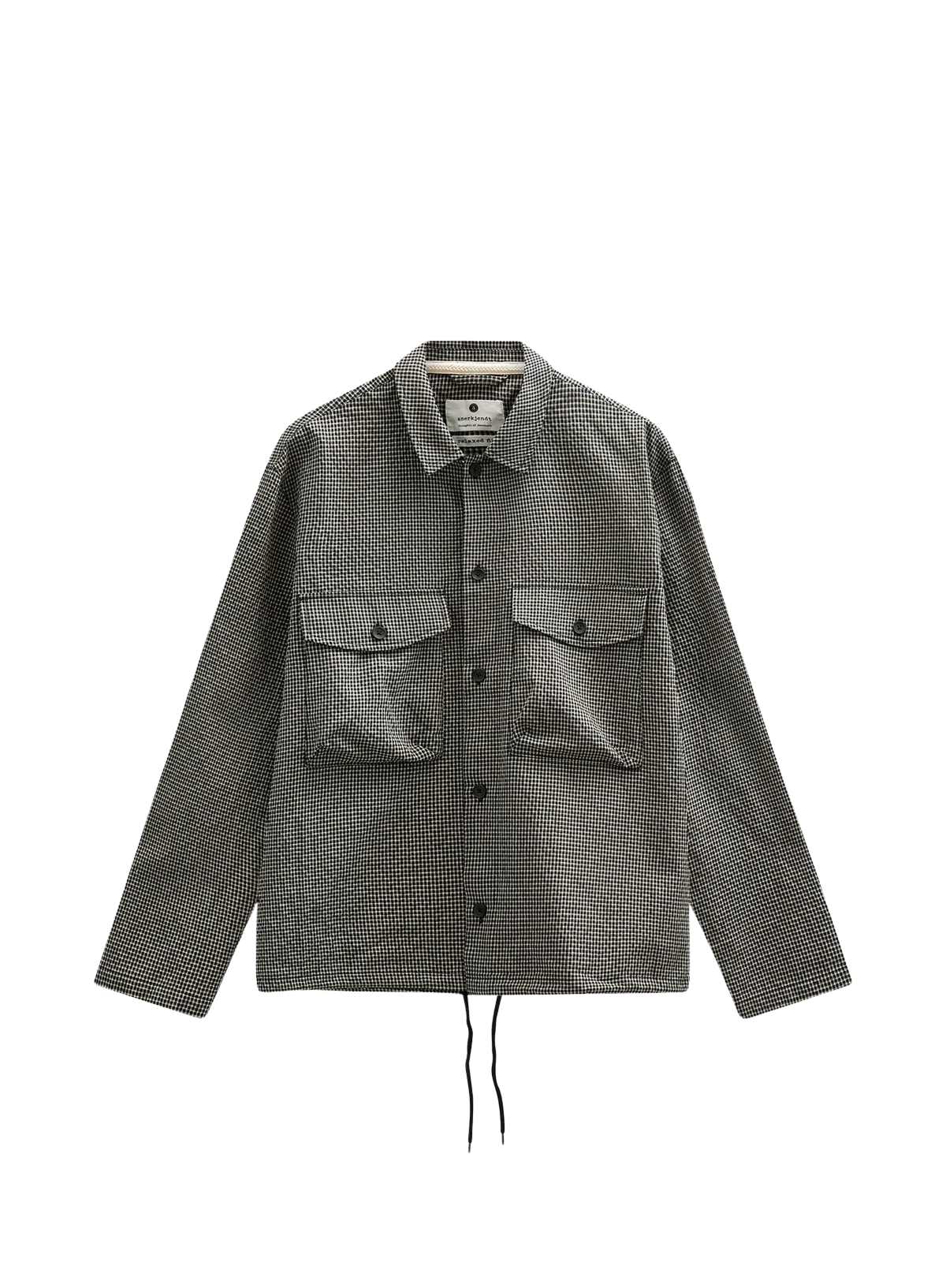 Anerkjendt Otto Check Overshirt in Sky Captain