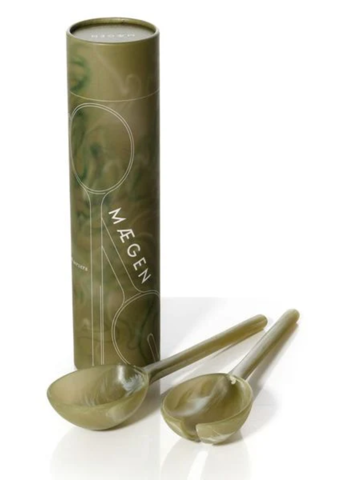 MÆGEN Salad Servers in Green