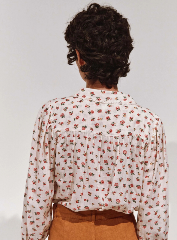 Beatrice Printed Blouse in Floresco from Emile & Ida
