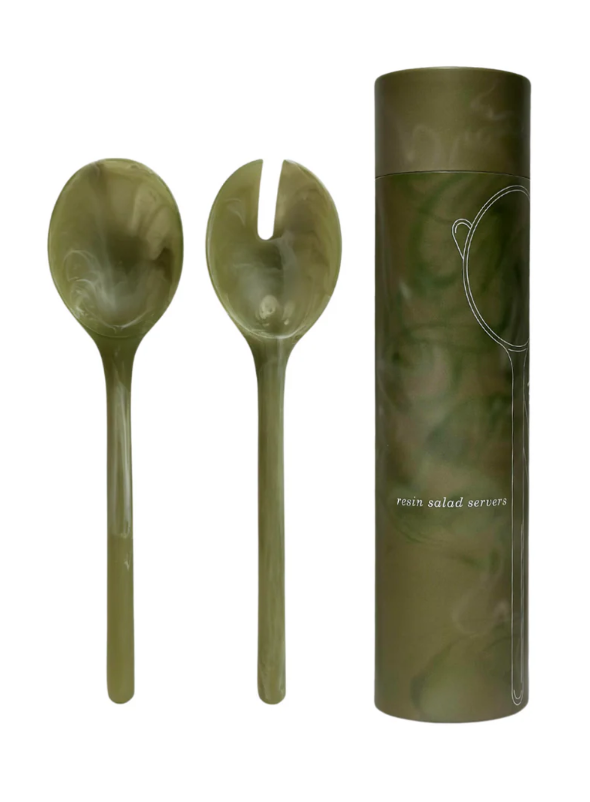 MÆGEN Salad Servers in Green