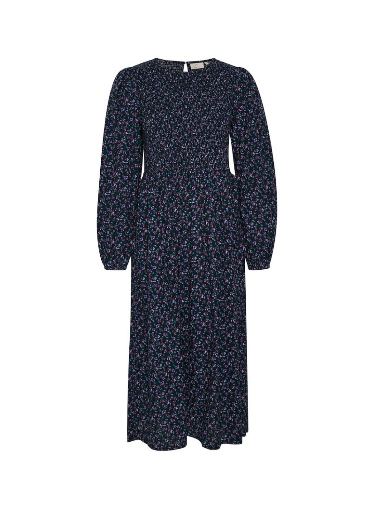 Nomy Smock Dress in Heliotrope Flower from Kaffe
