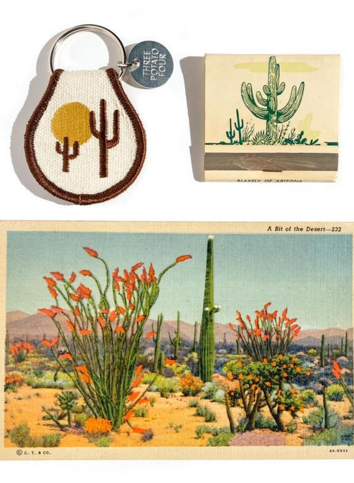 Patch Keychain - Desert Vibes from Three Potato Four