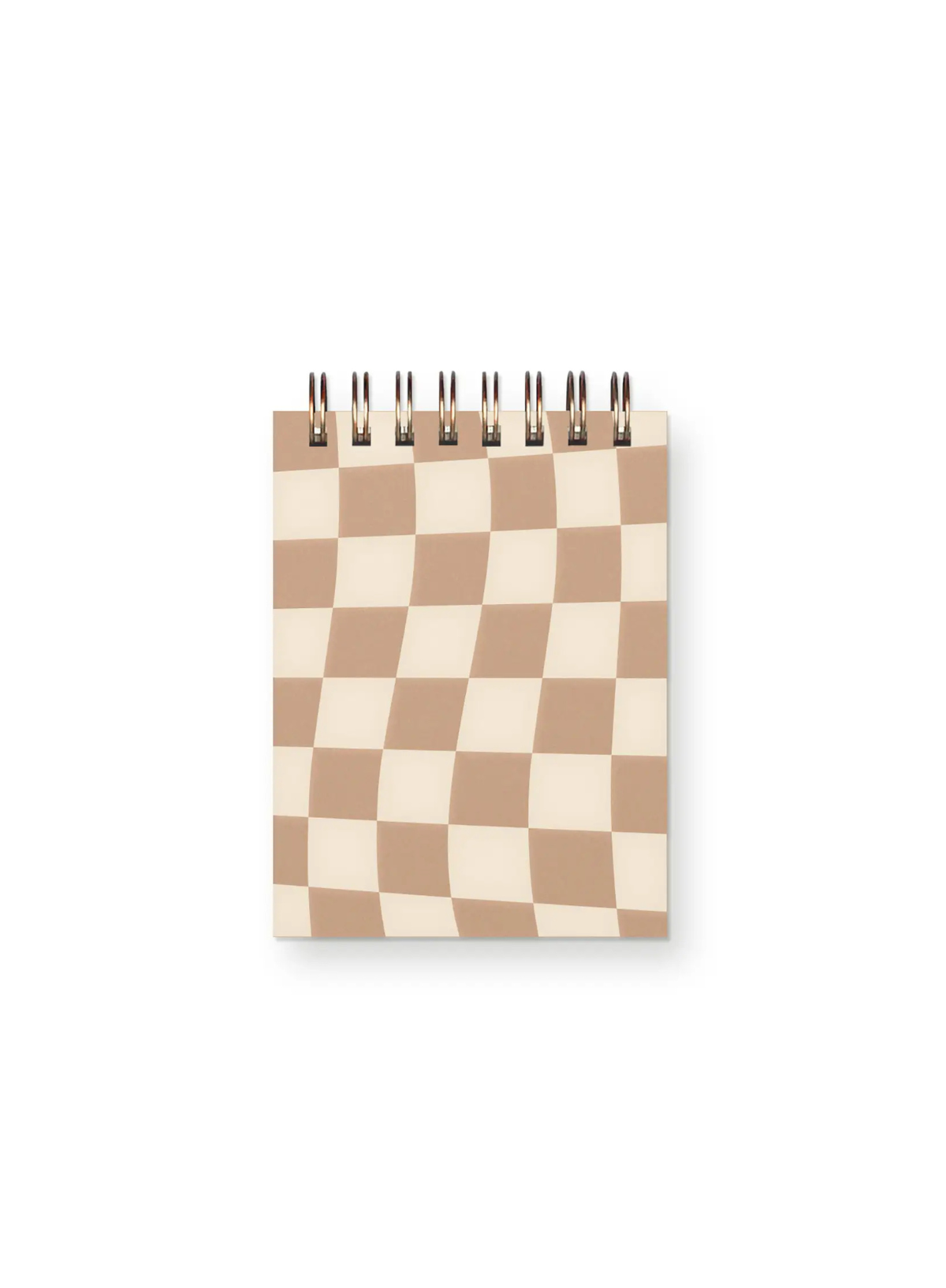 Checkerboard Mini Jotter Notebook: Golden Wheat from Ruff House Print Shop