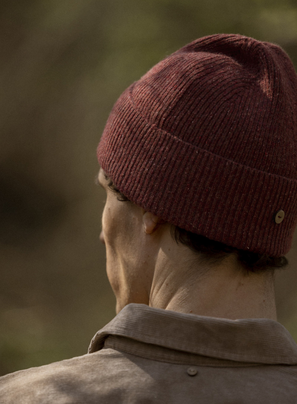 Wool Beanie in Red from Faguo