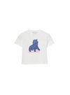 Cat Print Tee in White from Compañia Fantastica Mini