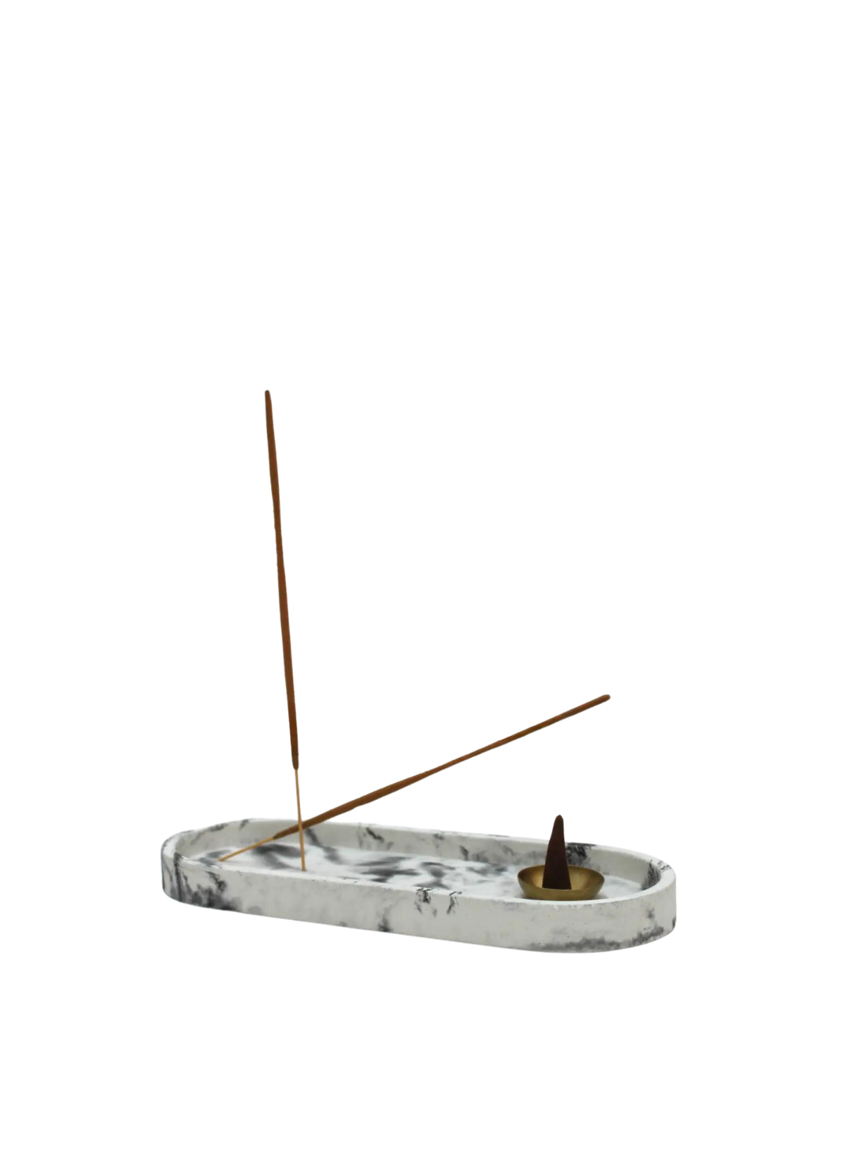 Studio 2 Multi Functional Incense Holder in Peppered Black from wxy.