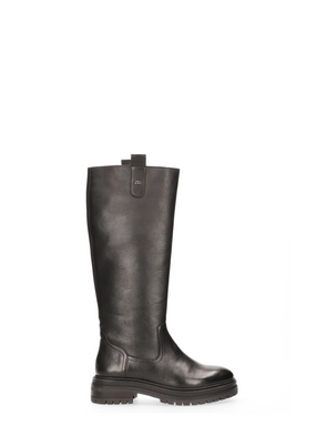 Briana Leather Boots in Black from Maruti