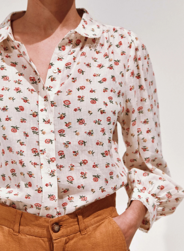 Beatrice Printed Blouse in Floresco from Emile & Ida