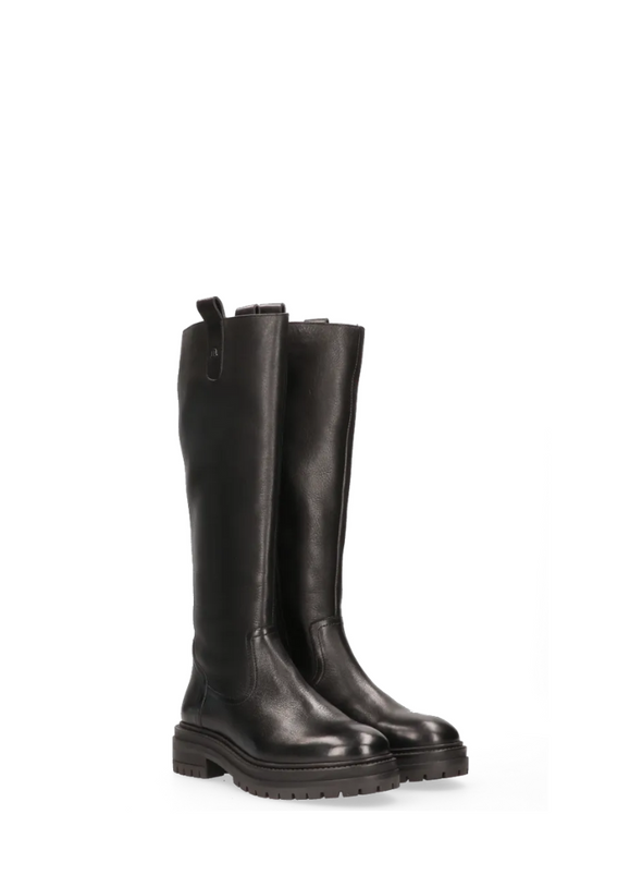 Briana Leather Boots in Black from Maruti