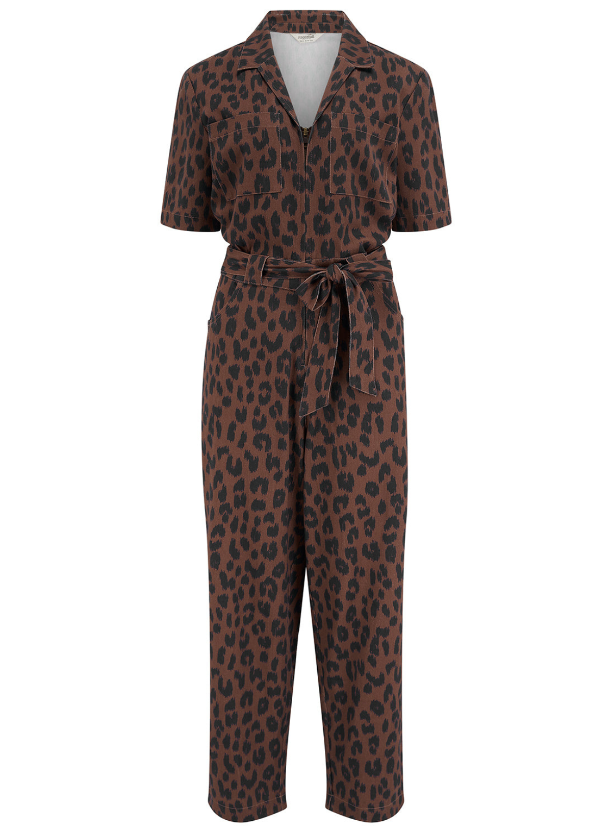 Sugarhill Meredith Rust/Navy Leopard Boilersuit