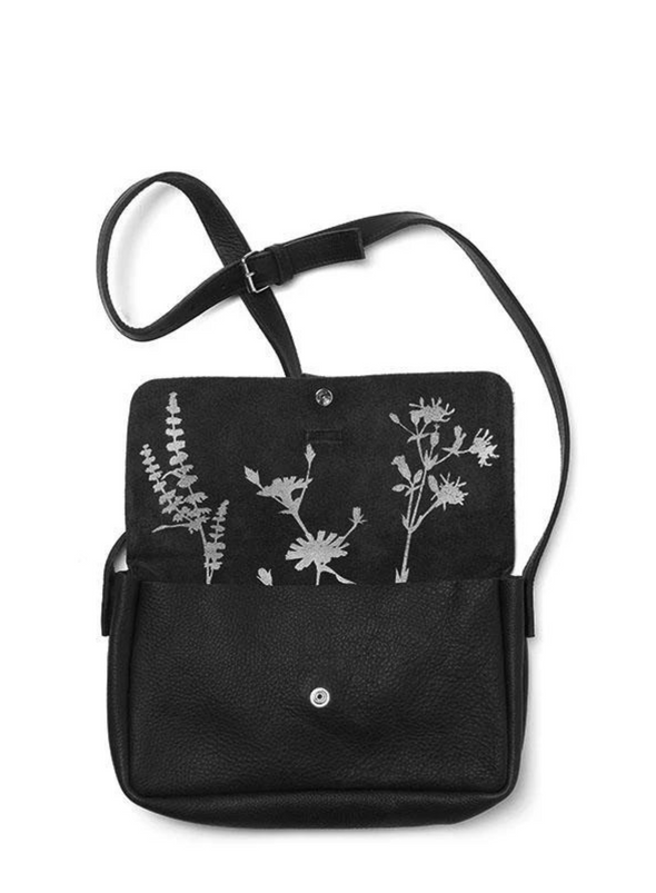Picking Flowers Medium Bag in Black from Keecie