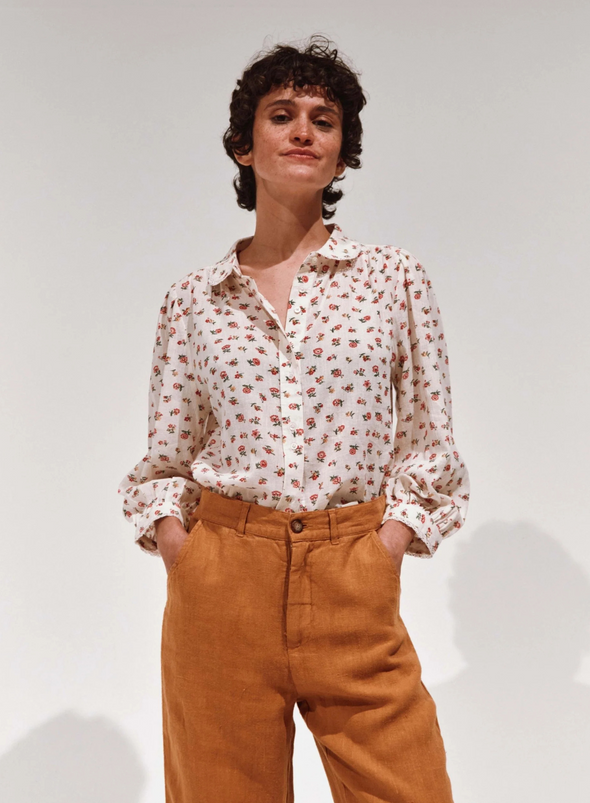Beatrice Printed Blouse in Floresco from Emile & Ida