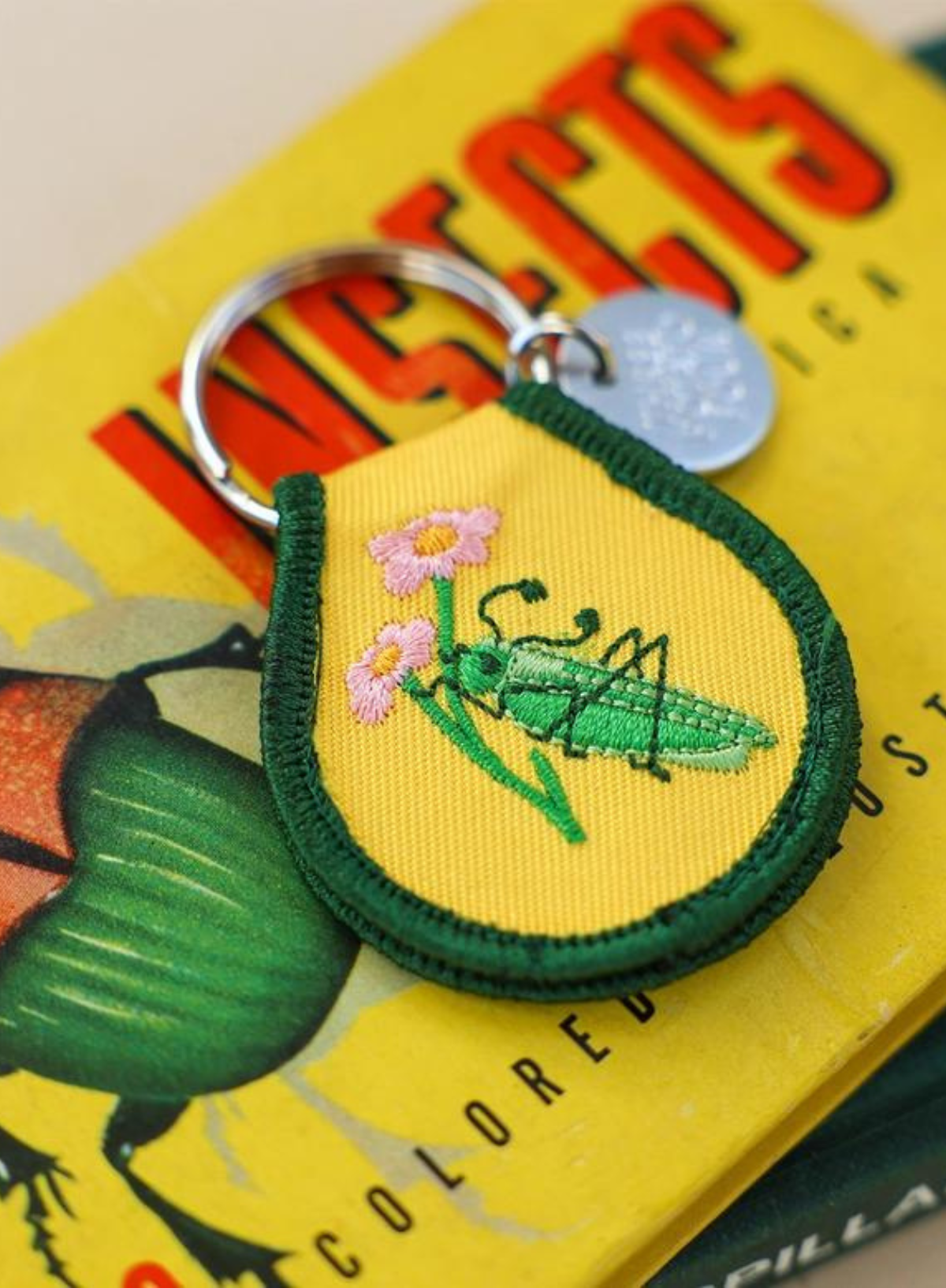 Patch Keychain - Grasshopper from Three Potato Four