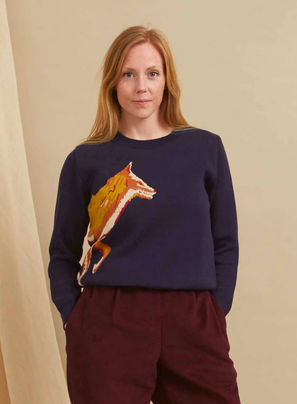 Esther Knitwear in Navy Fox from Palava