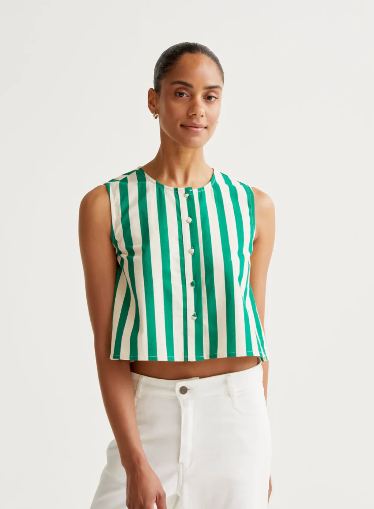 Compañia Fantastica Top in Bamboo Green