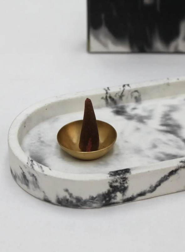 Studio 2 Multi Functional Incense Holder in Peppered Black from wxy.