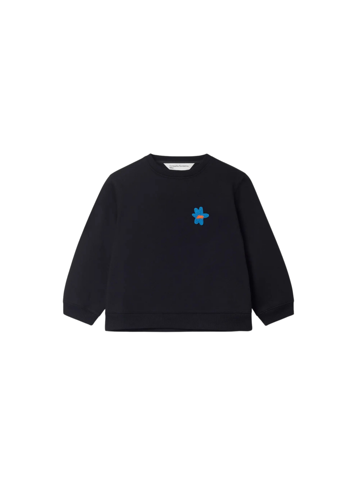 Flock Flower Sweat in Black from Compañia Fantastica Mini