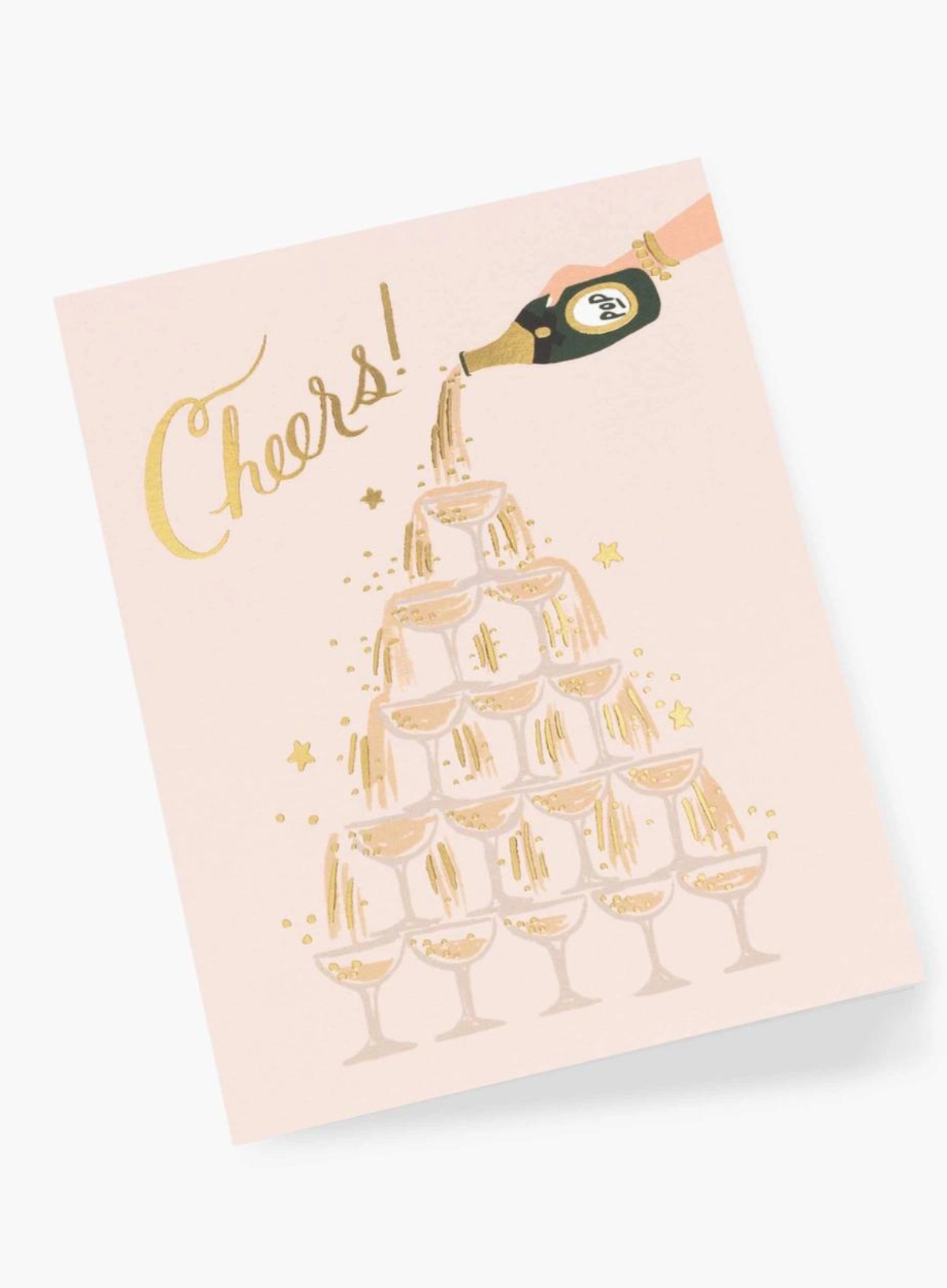 Champagne Tower Cheers Card from Rifle Paper Co.