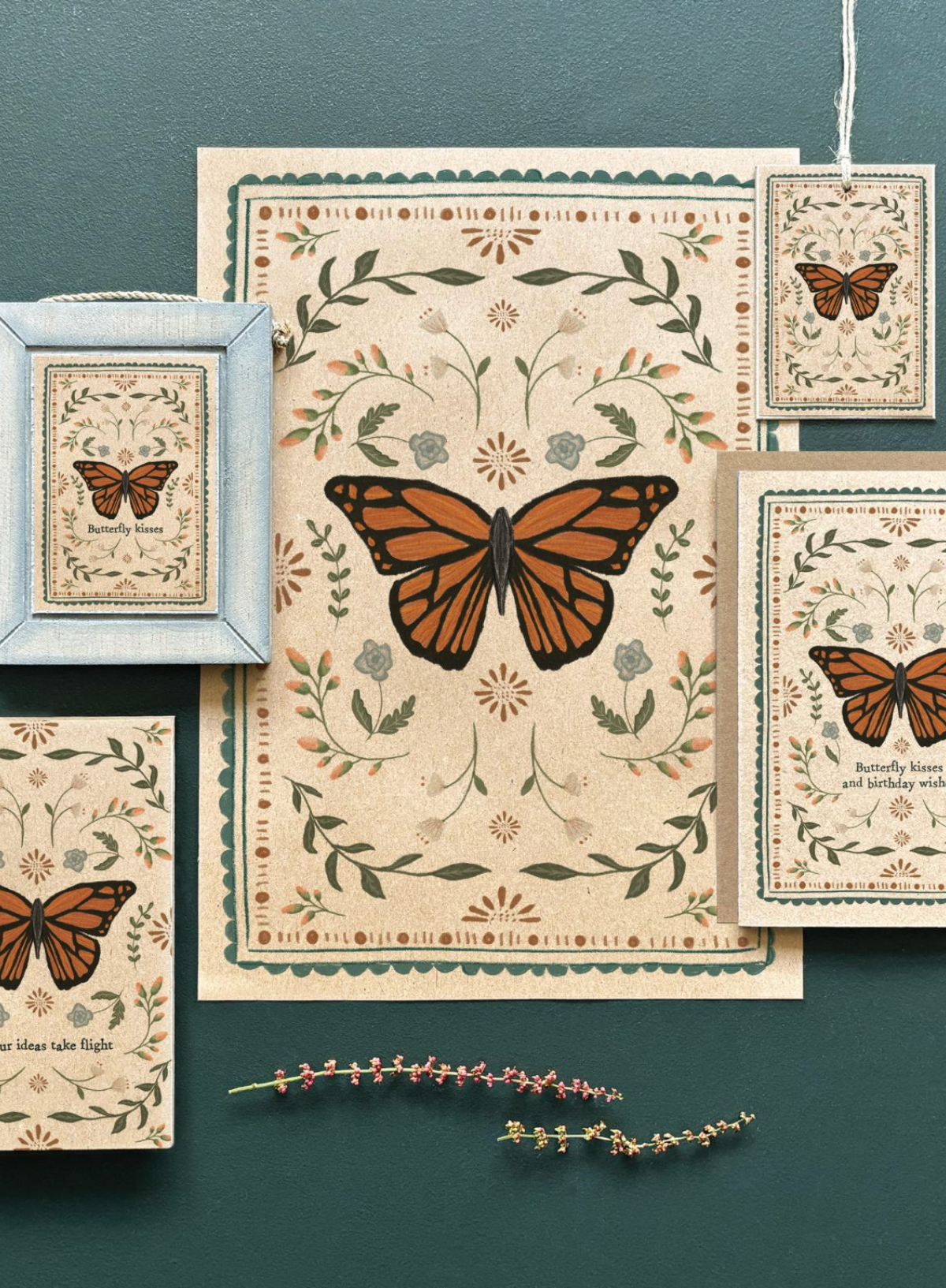 East of India Insect print Butterfly